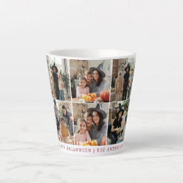 Taza De Café Latte Minimalista moderno Spooky Happy Halloween 6 Photo