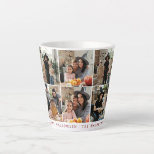 Taza De Café Latte Minimalista moderno Spooky Happy Halloween 6 Photo