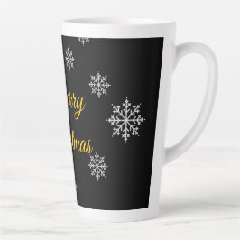 Taza De Café Latte Minimalista personalizable Rustic Elegant invierno