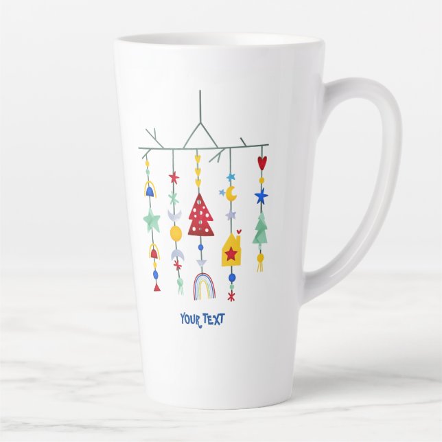 Taza De Café Latte Mínimo escandinavo simple (Derecha)