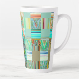 Taza De Café Latte Mint Bohême Latte Mug