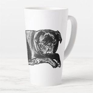 Taza De Café Latte Mirada Relajada, Comodidad Matutina