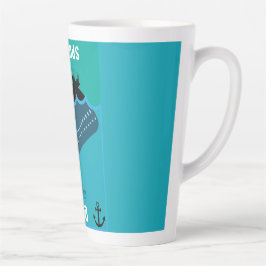 Taza De Café Latte Moby Dick Sea Fantasy | Funny Ocean And Sea Servin