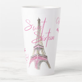 Taza De Café Latte Moda París Torre Eiffel Dulce Personalizado Diecis