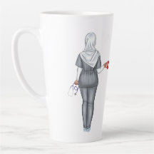Moda personalizada Mujer musulmana enfermera Mug
