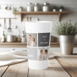 Taza De Café Latte Moden 3Collage Photo & Grey Best Family Gift<br><div class="desc">Moden 3Collage Photo & Grey Best Family Gift</div>