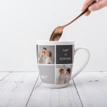 Taza De Café Latte Moden 3Collage Photo & Grey Best Family Gift<br><div class="desc">Moden 3Collage Photo & Grey Best Family Gift</div>