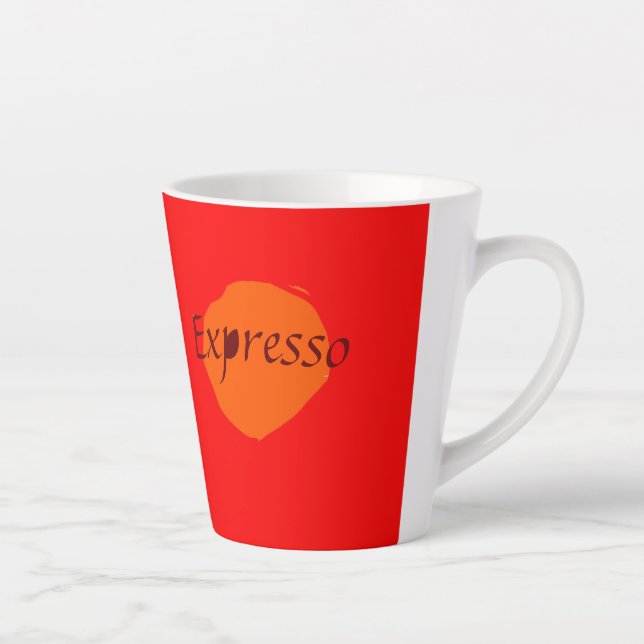 Taza De Café Latte Modern Expresso Latte Mug (Derecha)