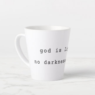 Taza De Café Latte Modern God is Light Latte Mug