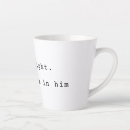 Taza De Café Latte Modern God is Light Latte Mug