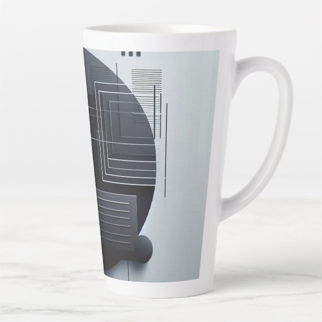 Taza De Café Latte Modern Graphic (Derecha)