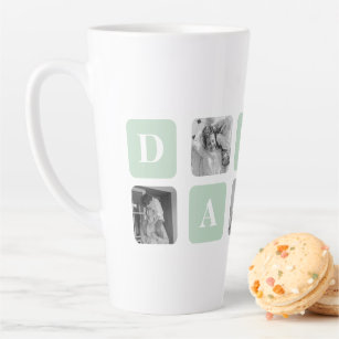 Taza De Café Latte Moderna fábrica de fotos de collage y regalo del D