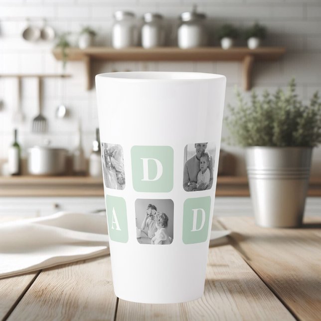 Taza De Café Latte Moderna fábrica de fotos de collage y regalo del D (Subido por el creador)