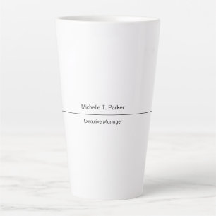 Taza De Café Latte Modernidad elegante y sobria
