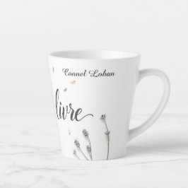 Taza De Café Latte Moderno L'Art de Vivre Estético Personalizado