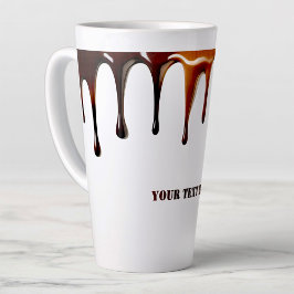 Taza De Café Latte Moderno, lindo, fresco personalizado de goteo de c