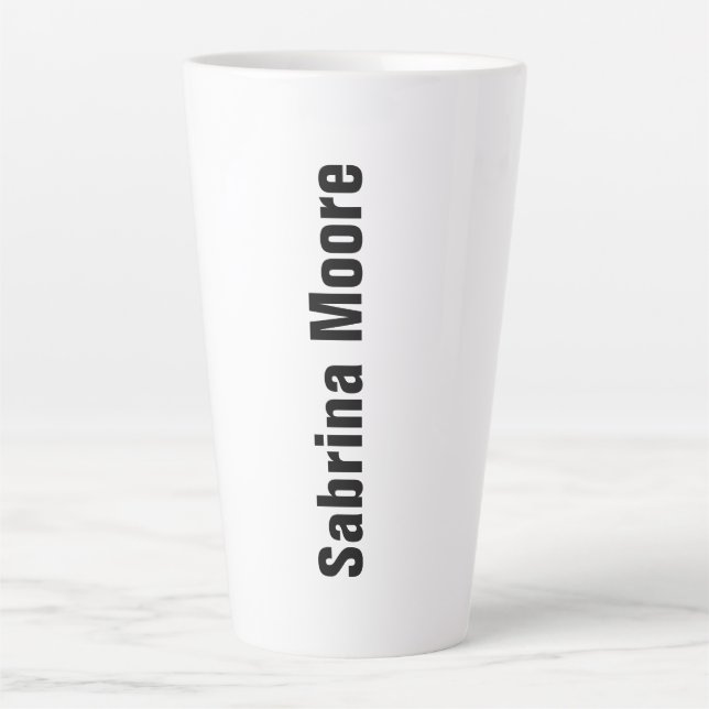 Taza De Café Latte Moderno profesional Minimalista
