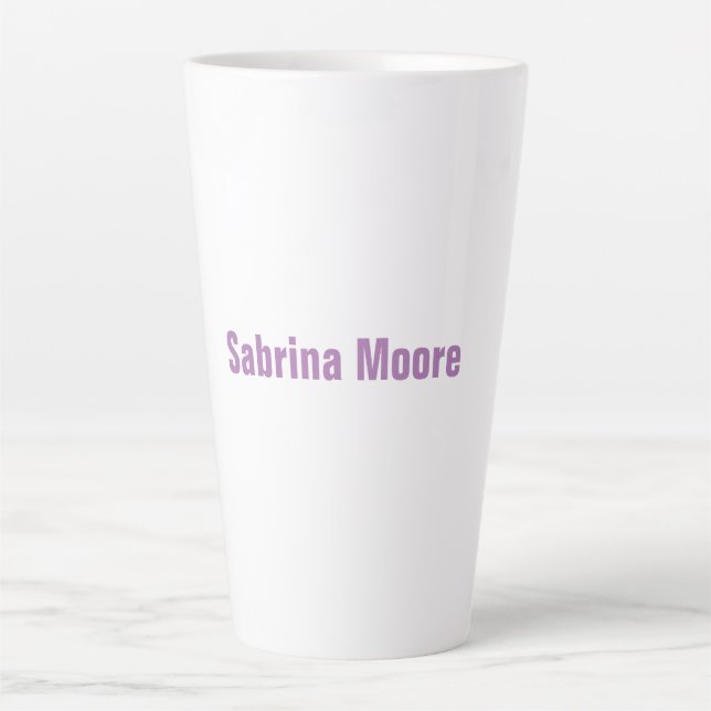 Taza De Café Latte Moderno profesional Minimalista (Anverso)