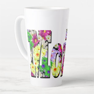 Taza De Café Latte Moira, Chicas Con Daisies,