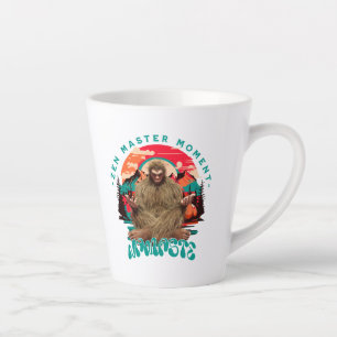 Taza De Café Latte Momento del Maestro Zen Bigfoot Arte Retro de Medi