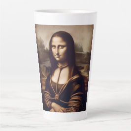 Taza De Café Latte Mona Lisa Shibari Latte Mug