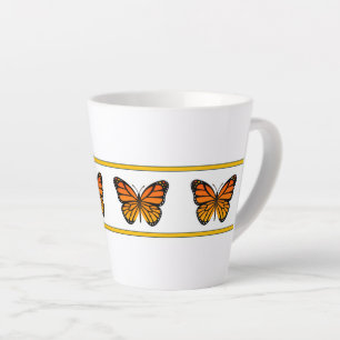 Taza De Café Latte Monarca Amarillo (Colección Bridget)