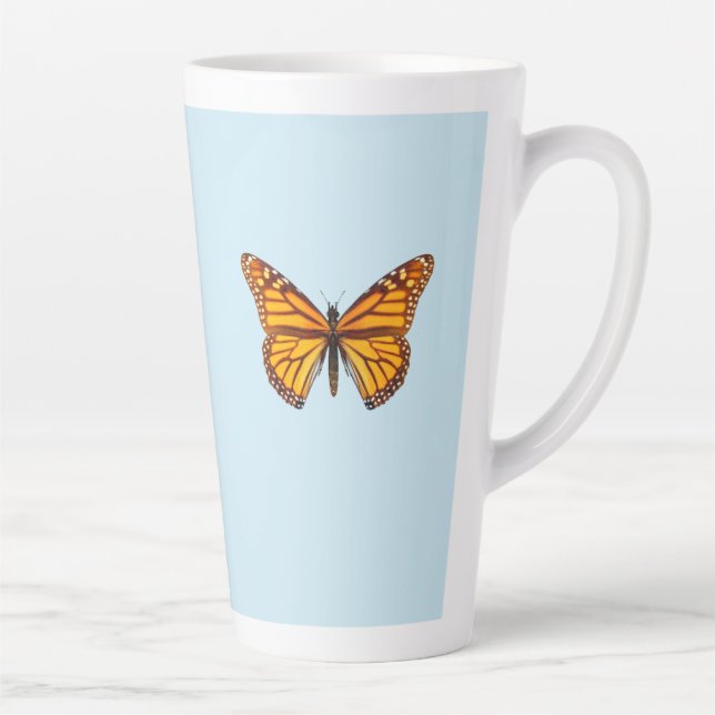 Taza De Café Latte Monarch Butterfly (Derecha)