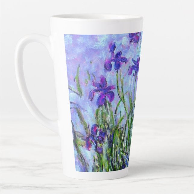 Taza De Café Latte Monet Lilac Irises (Izquierda)