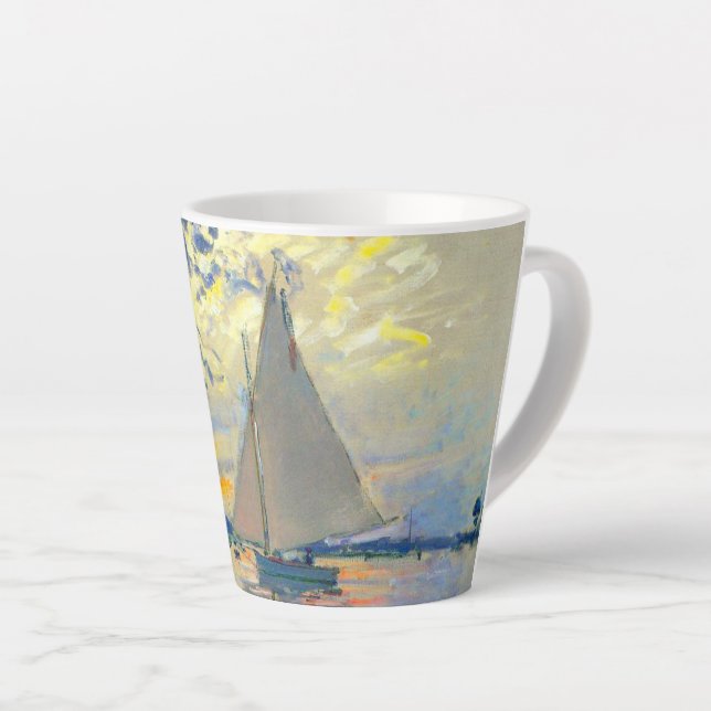 Taza De Café Latte Monet Sailboat en Le Petit-Gennevilliers (Ángulo derecho)