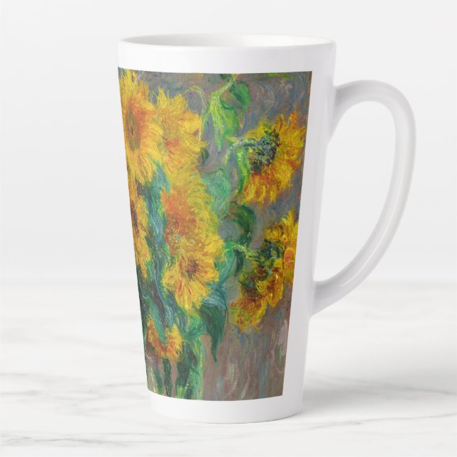 Taza De Café Latte Monet Sunflowers (Derecha)