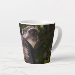 Taza De Café Latte Mono azul, Zanzíbar