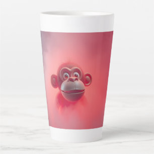 Taza De Café Latte Mono Divertido