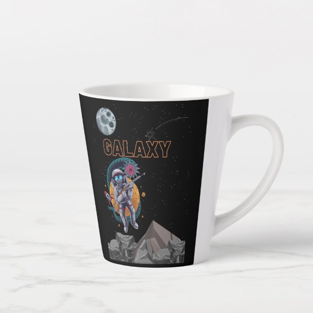 Taza De Café Latte mono GALAXIA (Derecha)