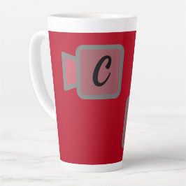 Taza De Café Latte Monograma