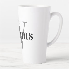 Taza De Café Latte Monogramado