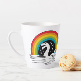 Taza De Café Latte Monstruo del mar de Raibow