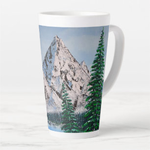 Taza De Café Latte Montaña fría