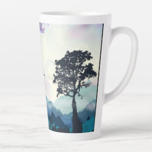 Taza De Café Latte Montaña Scene Coffee Mug