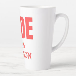 Taza De Café Latte Montar Con Pasión – Tipografía Motivacional de Mot