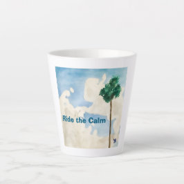Taza De Café Latte Montar la Calma