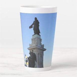 Taza De Café Latte Monumento a Samuel De Champlain, Quebec, Canadá
