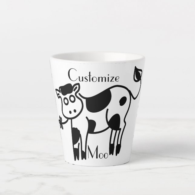Taza De Café Latte Moo Cow Thunder_Cove (Anverso)
