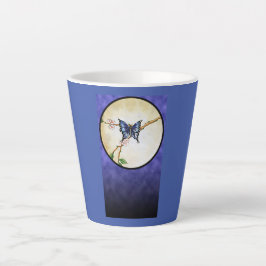 Taza De Café Latte Moon mariposa