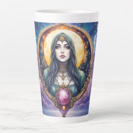 Taza De Café Latte Moonbound Dreamkeeper – Guardian of the Night.  