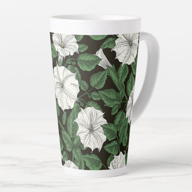 Taza De Café Latte Moonflores 2 (Ángulo derecho)
