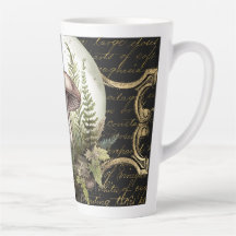 Moonlight Mushroom Garden Latte Mug