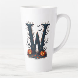 Taza De Café Latte Moonlit Monogram  W