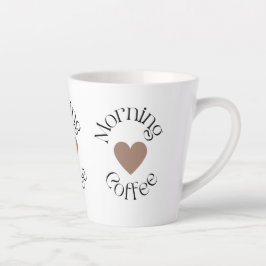 Taza De Café Latte Morning Coffee Heart, Coffee Lover Gift