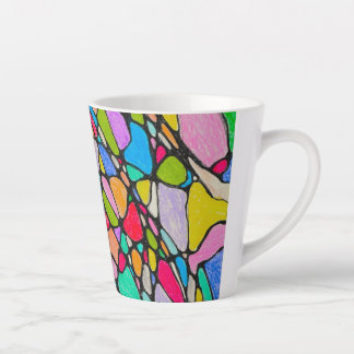 Taza De Café Latte Mosaico