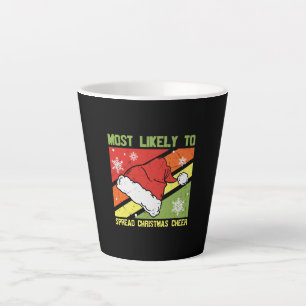Taza De Café Latte Most Likely To Spread Christmas Cheer